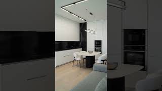 Интерьер кухни-гостиной. Реализованный проект студии Kitchen Concept