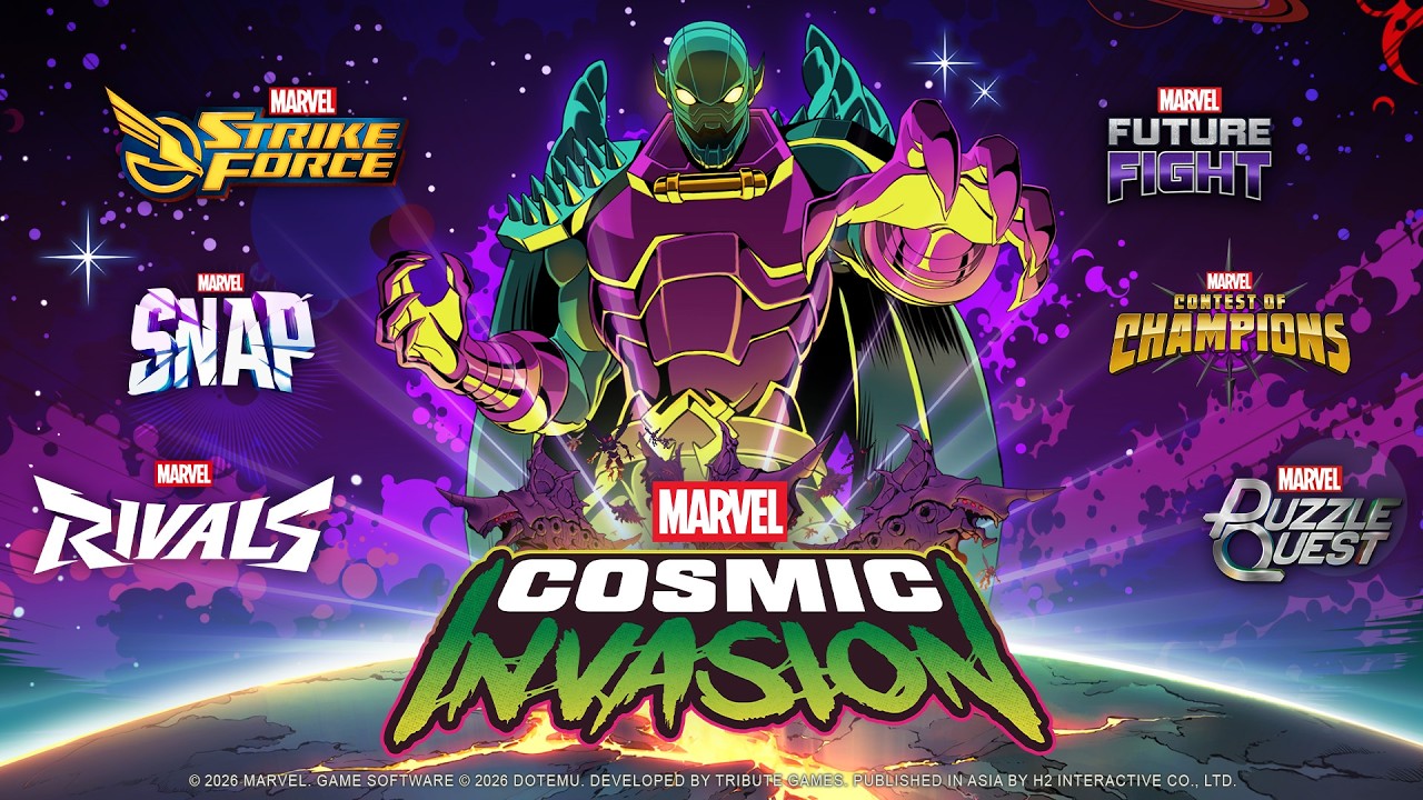 マーベル”ベルトスクロールアクション「MARVEL Cosmic Invasion」に