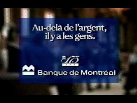 publicité Banque de Montréal 1991