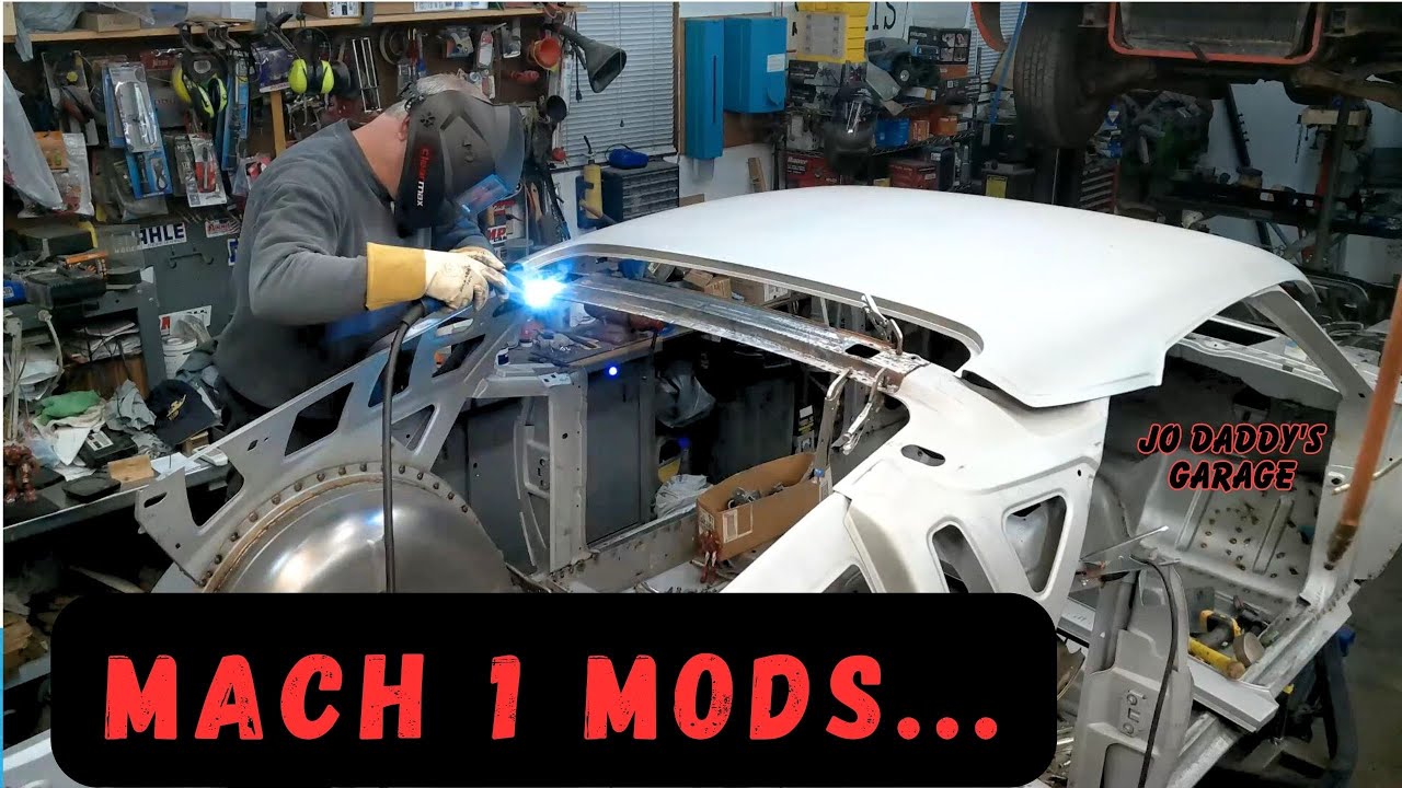 Making mods to the rear frame rails for muffler brackets. Slither part ...