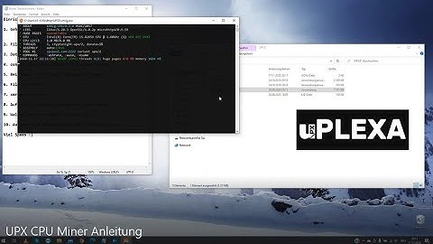 UPX CPU Miner Anleitung Deutsch Uplexa mining upxPOOL.com