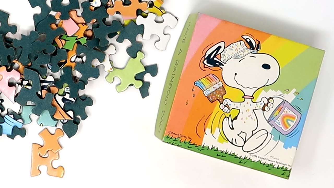 Have a Rainbow Day, Snoopy! - Peanuts Vintage Puzzle