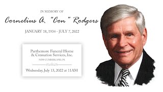 Cornelius A Con Rodgers - Funeral Service