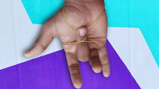 3 Amazing Rubber Band Tricks | DIY | How To Do Magic Using Rubber Band | Resimi