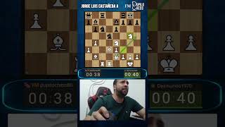 Mi rival tiene 2400+ y confundió la variante cayendo en un jaque mate en 8 jugadas🙆🏻 #chess
