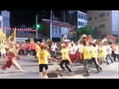 20140727『桃聯廣澤會舘』支援民視八點檔本土連續劇『嫁妝』A組廟會陣頭場面側錄花絮-2