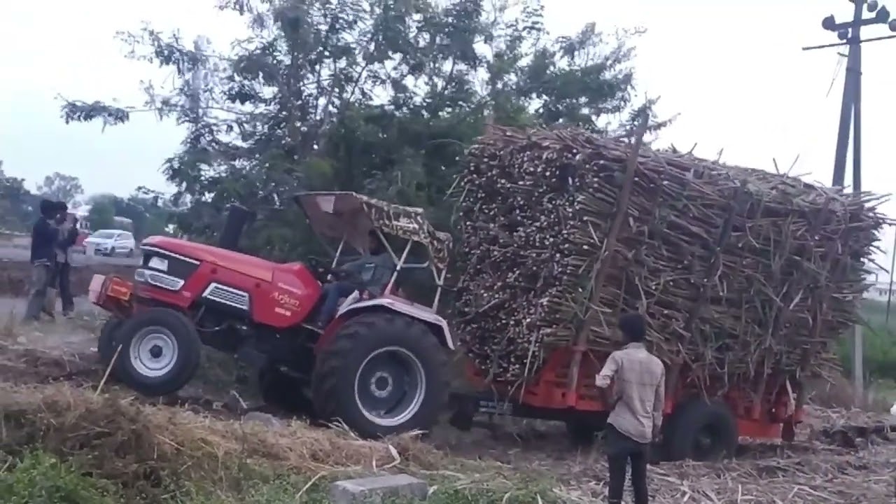 आपली शेती..🌱🌎#शेतकरी #ट्रॅक्टर लवर्स #risky operation..🎋🎋🚜🚜 #ऊसबागायतदार..