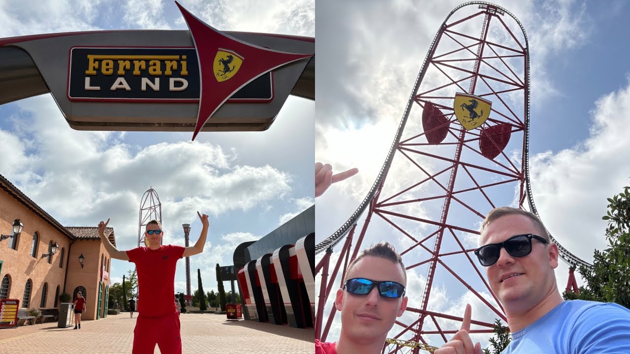 Ferrari Land | PortAventura World Vlog June 2024 - Europe’s TALLEST & FASTEST Coaster!