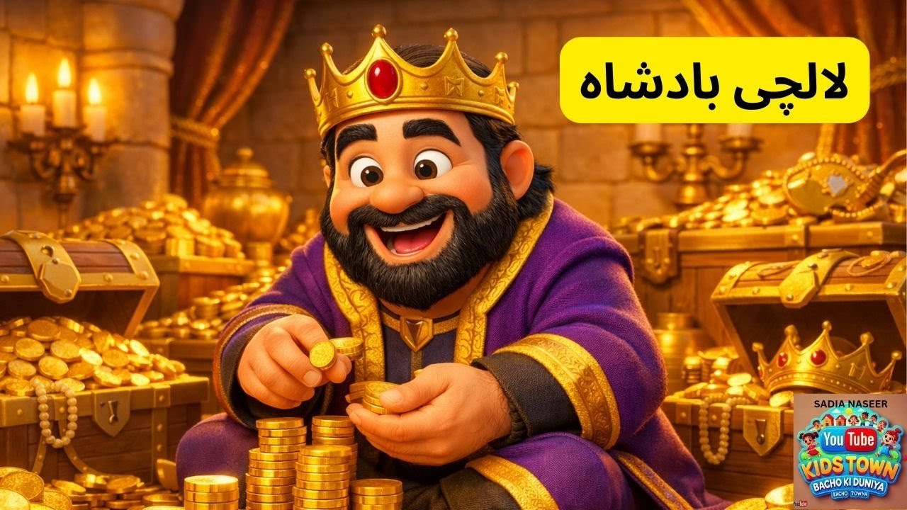 Lalchi Badshah ki interesting Urdu story on Bacho ki Duniya,kidstown