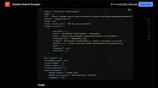 Yandex Search Scraper — Apify Actor Walkthrough