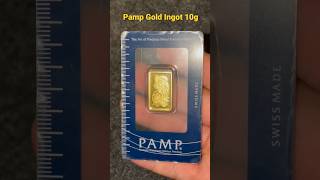 Pamp gold ingot 10 g short review سبيكة ذهب بامب سويسري ١٠ جرام -