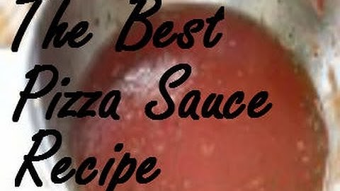 How to Make The BEST Pizza Sauce From Tomato Paste