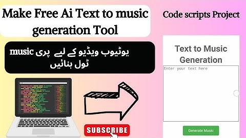 How to make Text to Music free Ai tool | HTML , CSS & JavaScript code| Awais Ai tech.