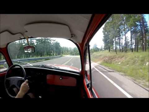 GoPro Hero3 driving video in 1972 VW Super Beetle Bug for sale