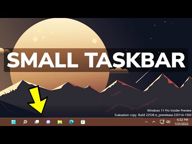 Tiny taskbar icons in Windows 11 - Microsoft Q&A