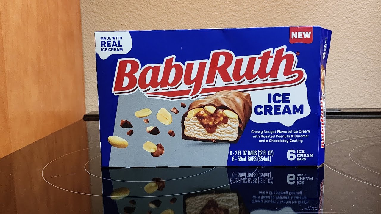 Babe Ruth Cream New Baby Ruth Ice Cream bars - YouTube