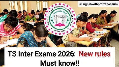 📢 TS Inter Exams 2026: 🔥 Big Update! 📝 Unlimited Chances, ⚖️ New Rules & 💰 Exam Fees — Must Watch!
