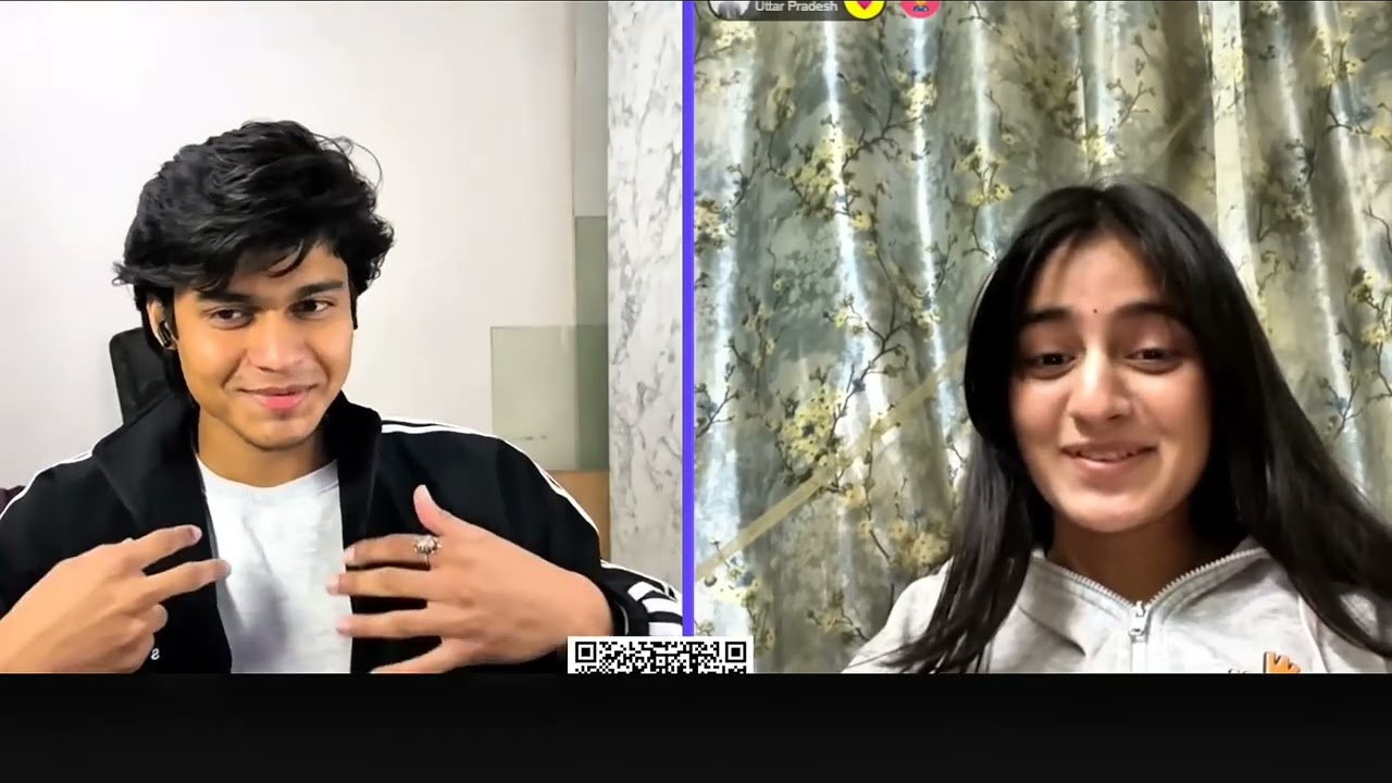 So😍Beautiful Girl Cute Smile😊 Love Conversation|On Monkey Chat Live 