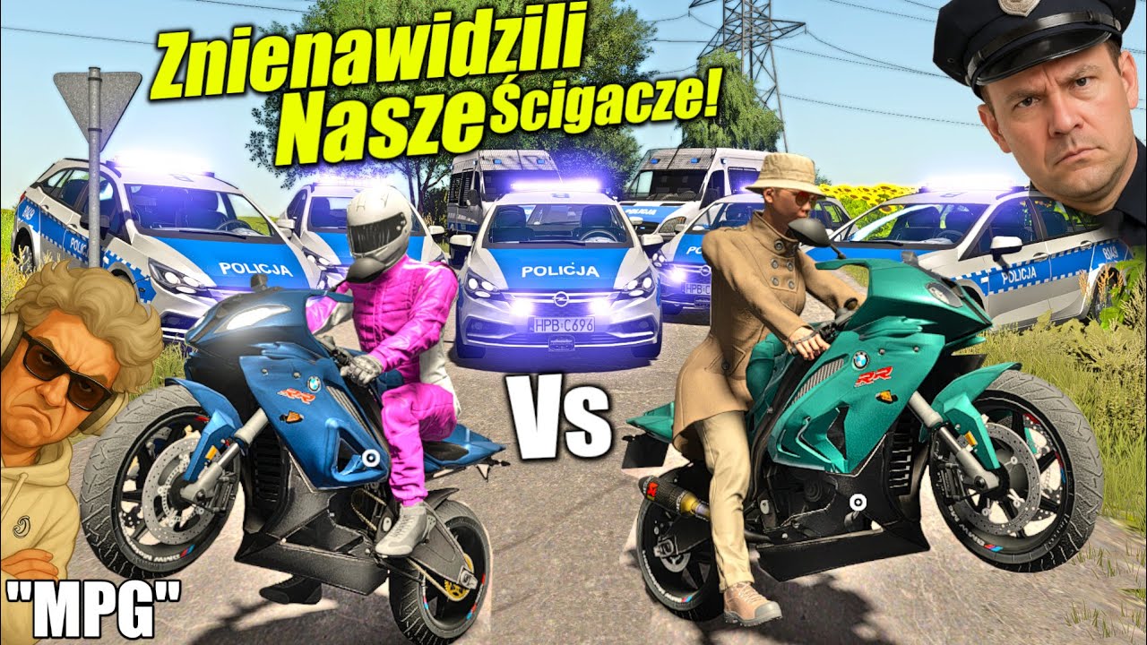 🤣Sprowokowaliśmy Policję!😨Radiowozy Vs 199 Konne BMW 1000 RR! - 305km/h😱 #MPG