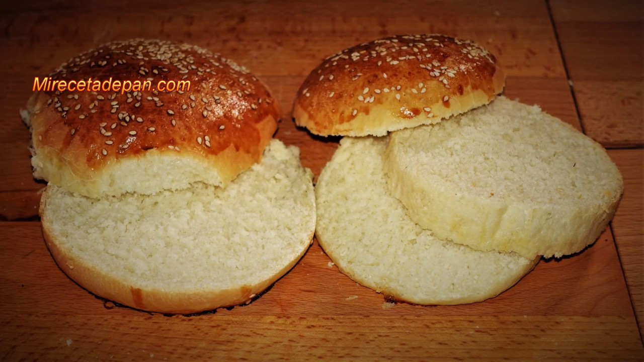 Receta de Pan de Hamburguesa - Normal y tipo Big Mac paso a paso