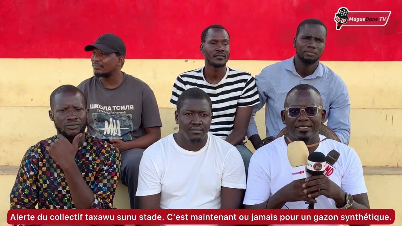 Alerte du collectif taxawu sunu stade. C'est maintenant ou jamais pour un gazon synthétique.