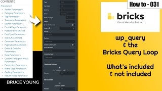 Bricks Builder &amp; WP_Query - What can and can&#39;t you query using the Bricks Builder Query Loop