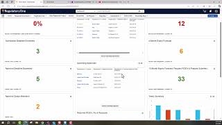 Dashboard: Upcoming Submissions/Approvals