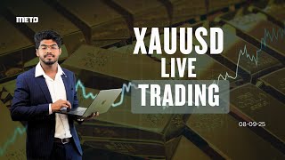 🔴 LIVE Gold Trading – XAU/USD Chart Breakdown | Price Action & Strategy Session - 08/09/25