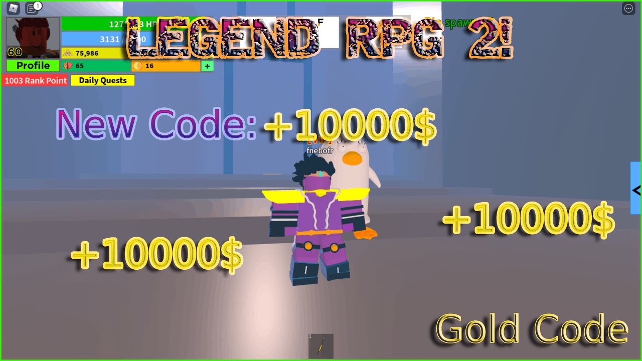 Legend RPG 2! New 2021 Codes Op(10k gold) YouTube
