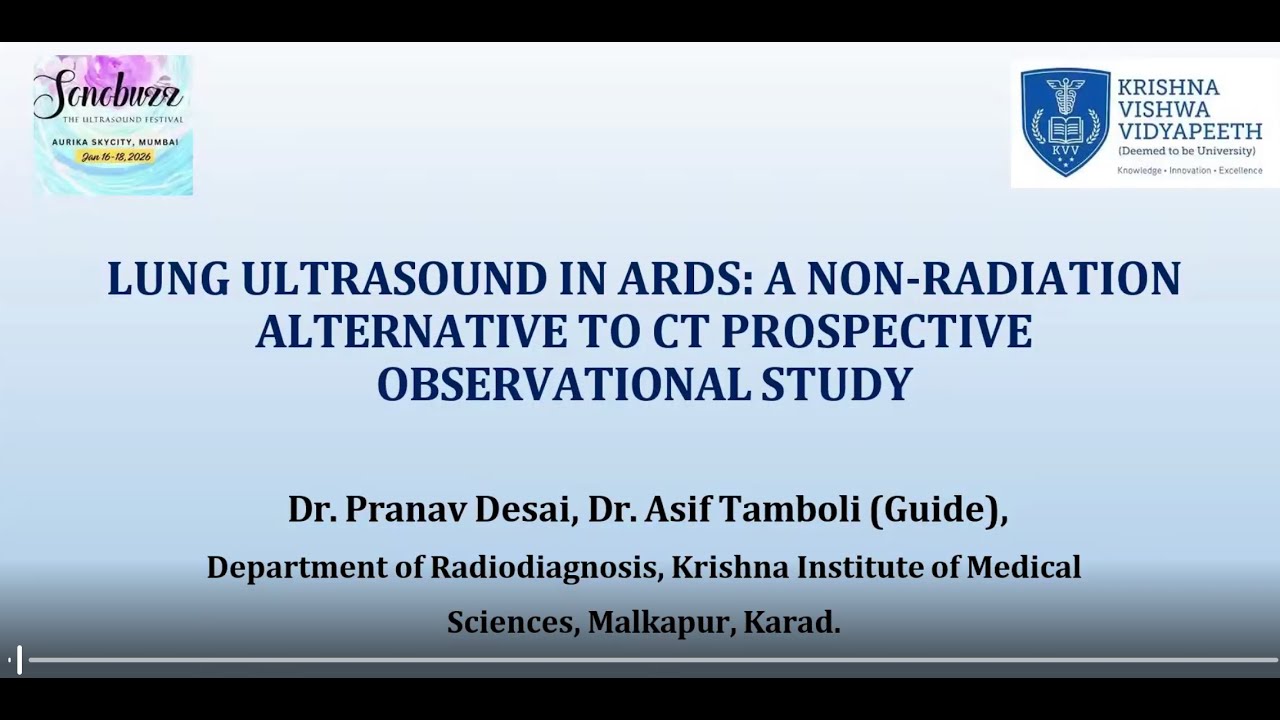 Пранав Десаи | Ультразвуковое исследование легких при ОРДС: нерадиационная альтернатива КТ 