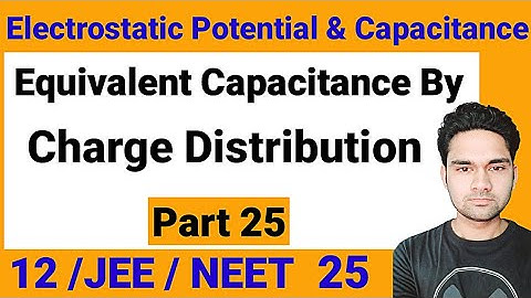 Electrostatic Potential n Capacitance 25  Charge Distribution Method to find Equivalent Capacitance
