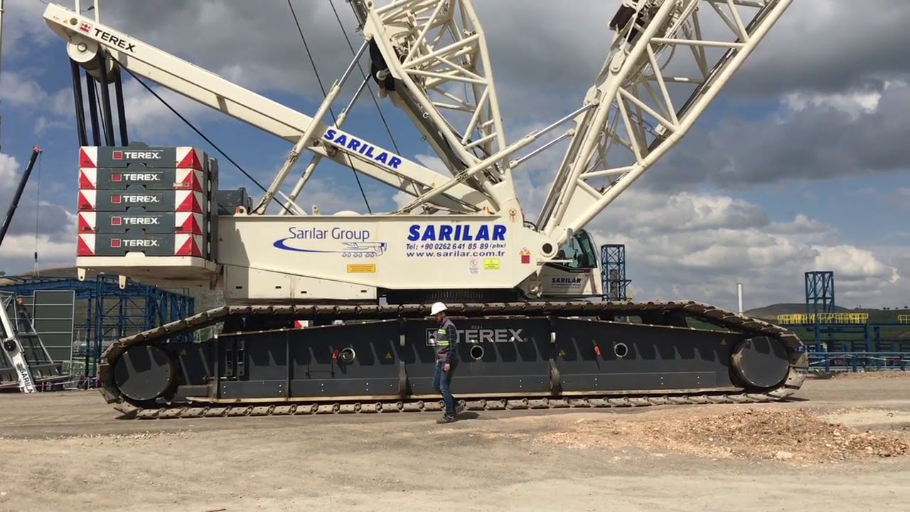 Terex CC 6800, 1250t Kapasiteli Kafes Bomlu Paletli Vinç