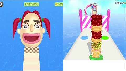 Sandwich Runner 🆚 Pancake Run🌻🧿🌺🌈Max Levels Walkthrough Android IOS Update Gameplay 89910