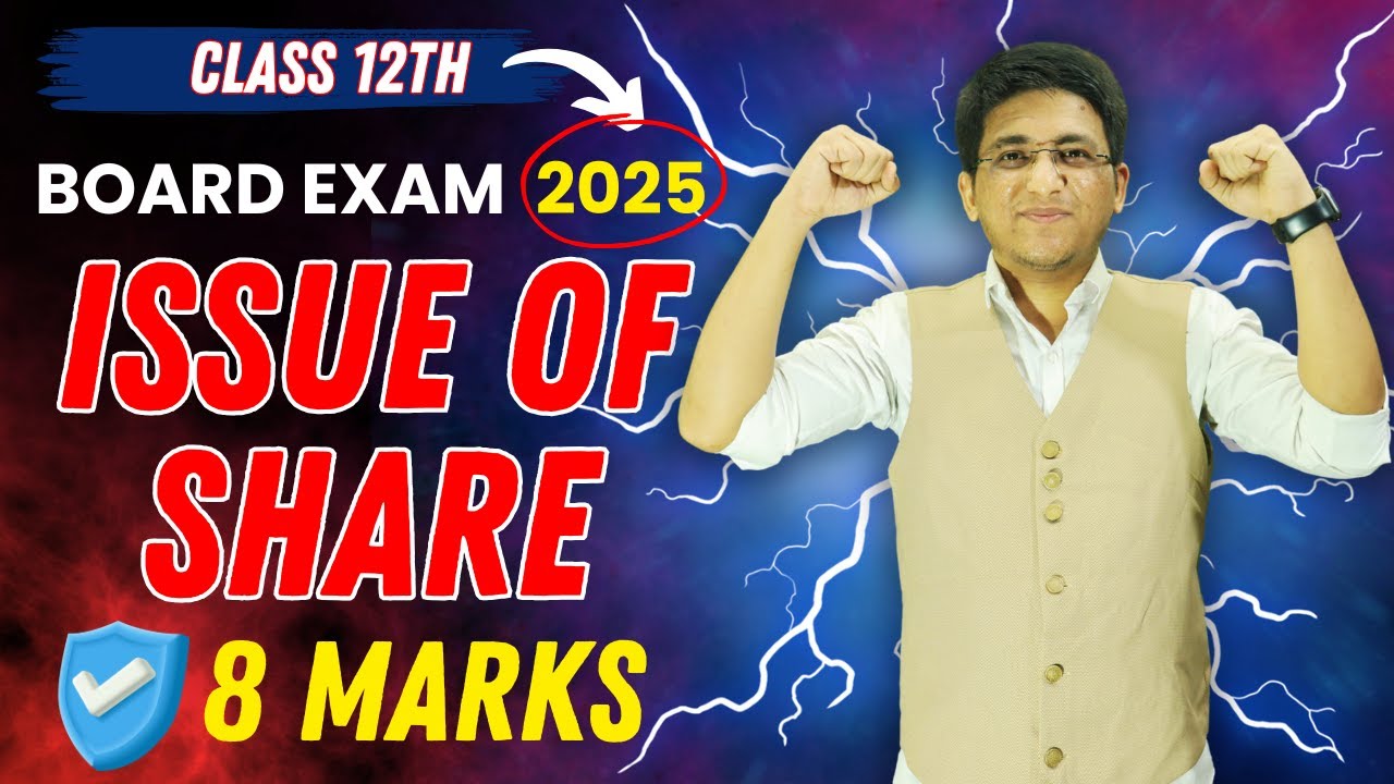 Issue Of Share Class 12th | Board Exam 2025 | 12th Accounts | Hemal Sir