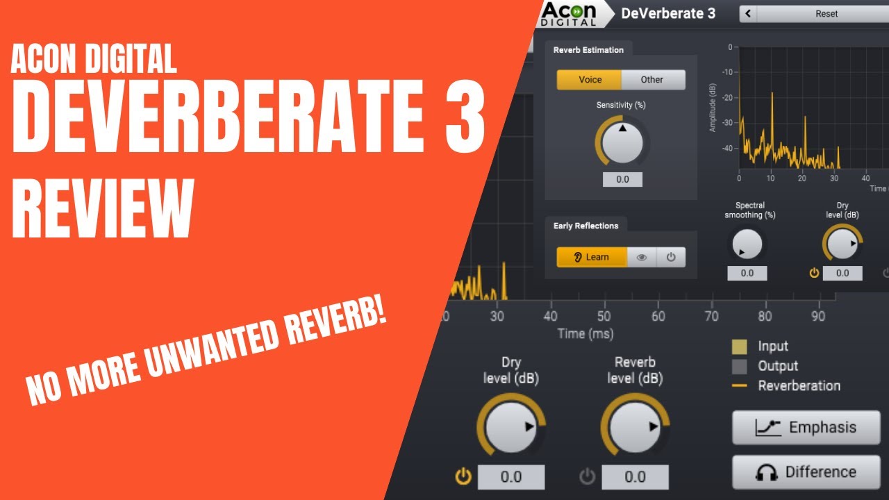Remove reverb with Acon Digital DeVerberate 3 (review) YouTube