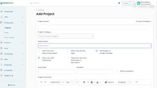 Add projects to CRM System