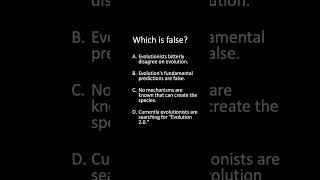 Multiple Choice: Which is false? #Darwin #evolution #shorts