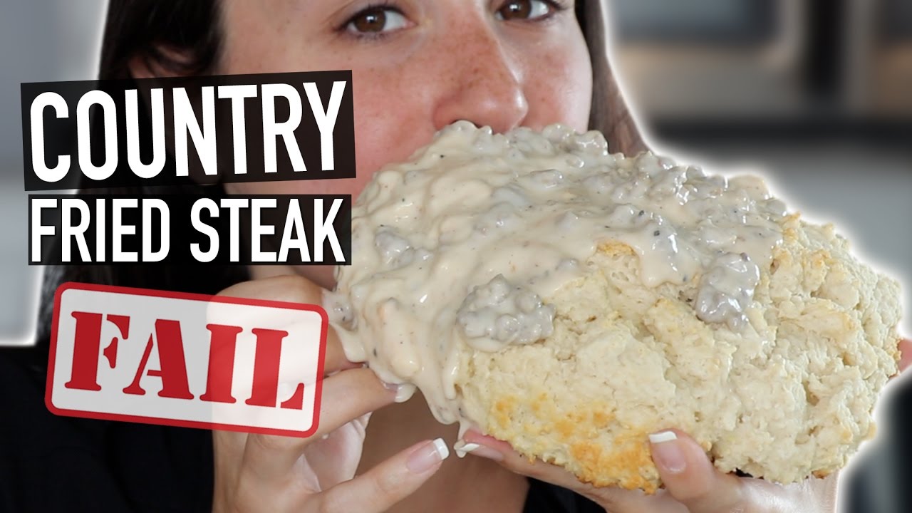 GIANT BISCUIT AND GRAVY - WORST FAIL EVER!! | HellthyJunkFood