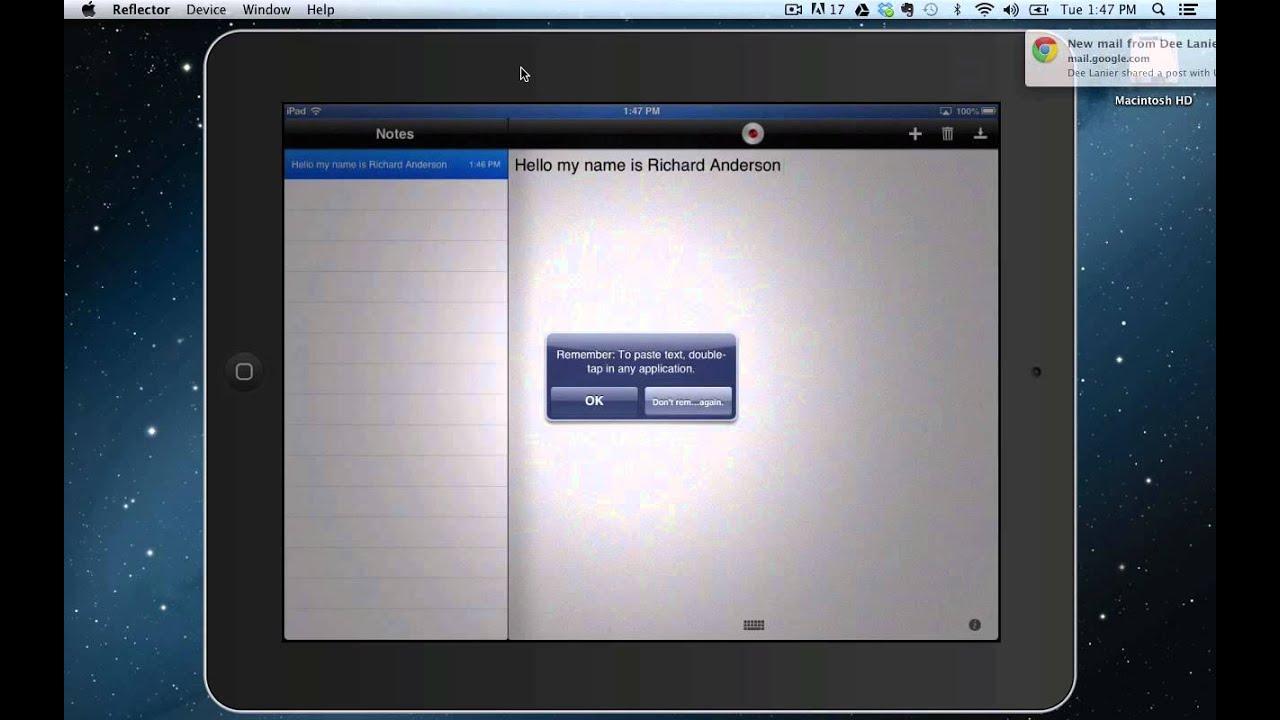 Tutorial: Dragon Dictation iPad App - YouTube