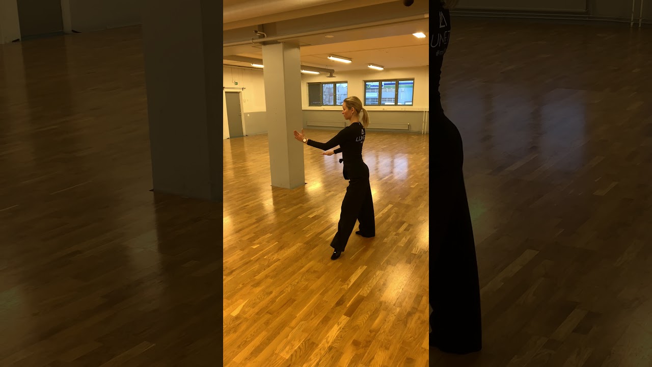 Alkeiskurssi. Cha cha. Naisten askeleet.