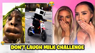 Don’t Laugh Milk Challenge With My Sister ??
