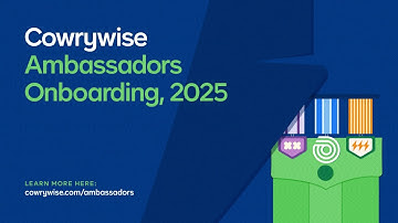 Onboarding Session, 2025 | Cowrywise Ambassadors
