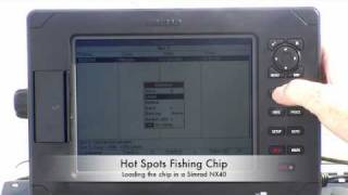 Loading a Hot Spots Fishing Chip into a Simrad NX40 gps