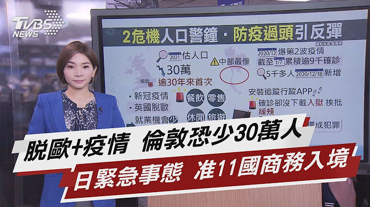 脫歐+疫情 倫敦恐少30萬人 日緊急事態 准11國商務入境【TVBS說新聞】20210108
