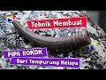 Begini Tehnik Membuat Pipa Rokok dari Tempurung Kelapa