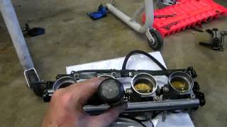 ZX-12R Throttle Body and Injector Removal - YouTube