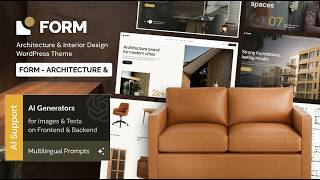 Form Theme Walkthrough: Architecture & Interior Design WordPress Tour