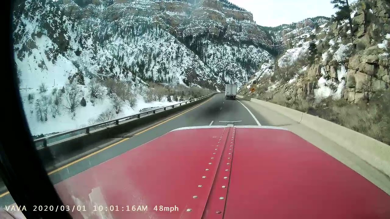 Glenwood Canyon in a peterbilt 379 flat top