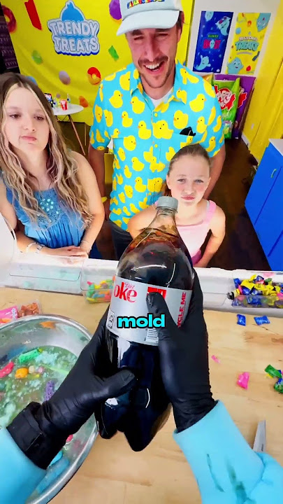 Making a GIANT Wax Candy Bottle for a Customer 🍭😝🥤#trendytreats #candy #candyshop #customer #pov