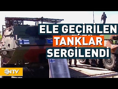 Rusya Ukrayna'da Ele Geçirdiği Tankları ve Zırhlı Araçları Sergiledi | NTV